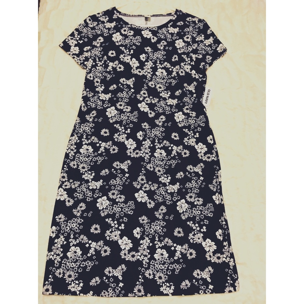 Blue flowered dress